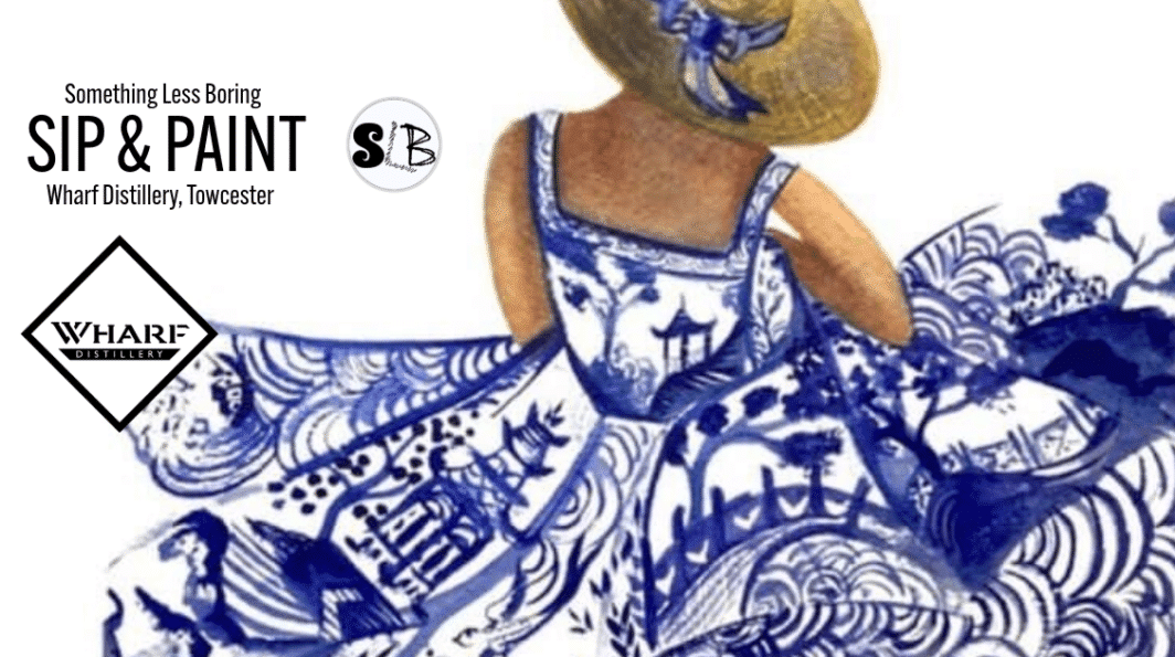 Sip & Paint at Wharf Distillery - The Blue Dress