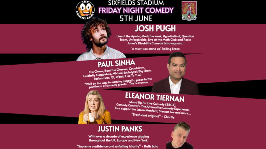 Live Comedy at Sixfields Stadium