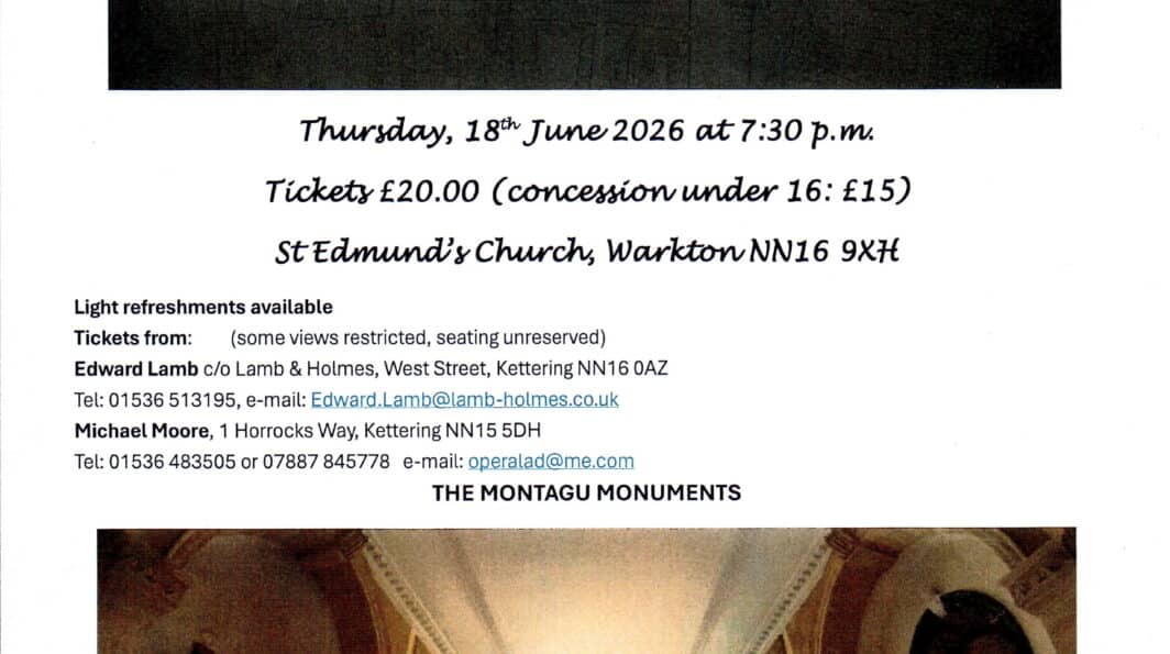 Sancho & Me, Servant to the Montagu Family, St Edmund's Church, Warkton
